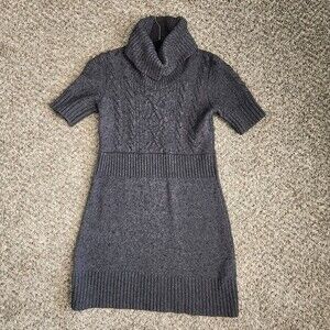 Turtleneck Short Sleeve Sweater Top